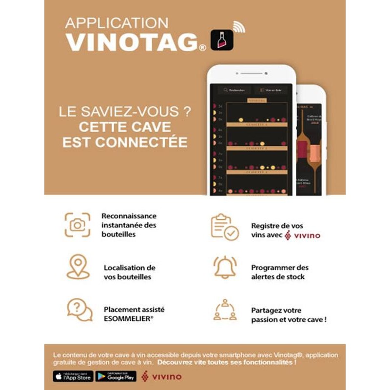 CEPAGE33DZ Serveerimisveinikapp - 33 pudelit - Climadiff