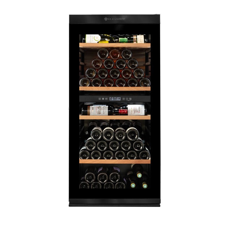 MILLESIME140DB Kahe tsooniga laagerdumisveinikapp - 138 pudelit - Climadiff